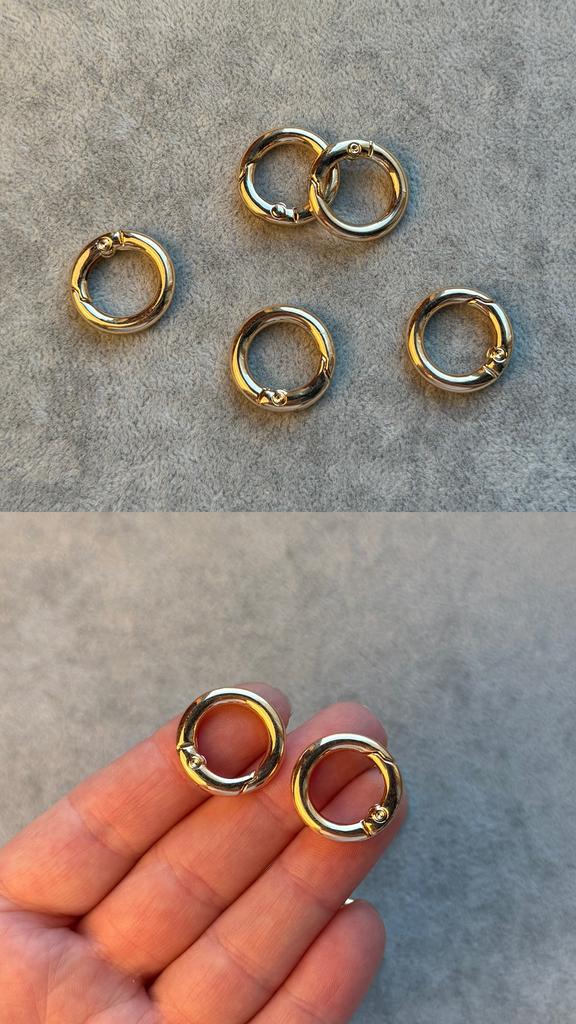 Карабин с позолотой 20 мм