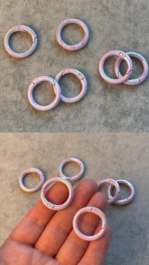 Карабин сиреневый 25 х 4 мм ( эмаль по металлу )