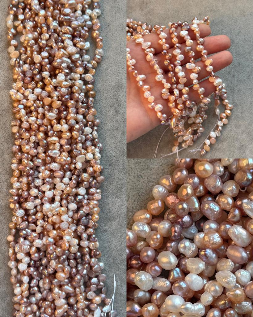 Жемчуг речной лепестки микс 5-6 х 3 мм