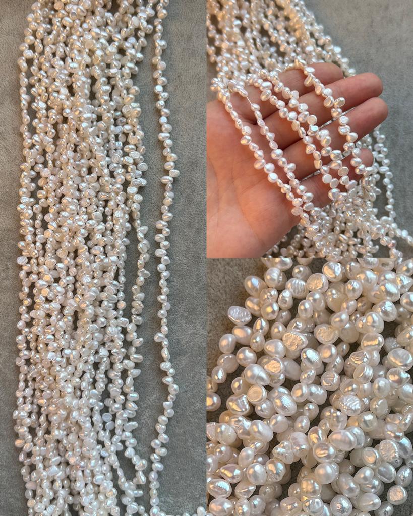 Жемчуг речной белый лепестки 5-6 мм