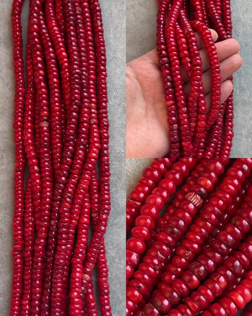 Коралл натуральный 8 х 3-5 мм