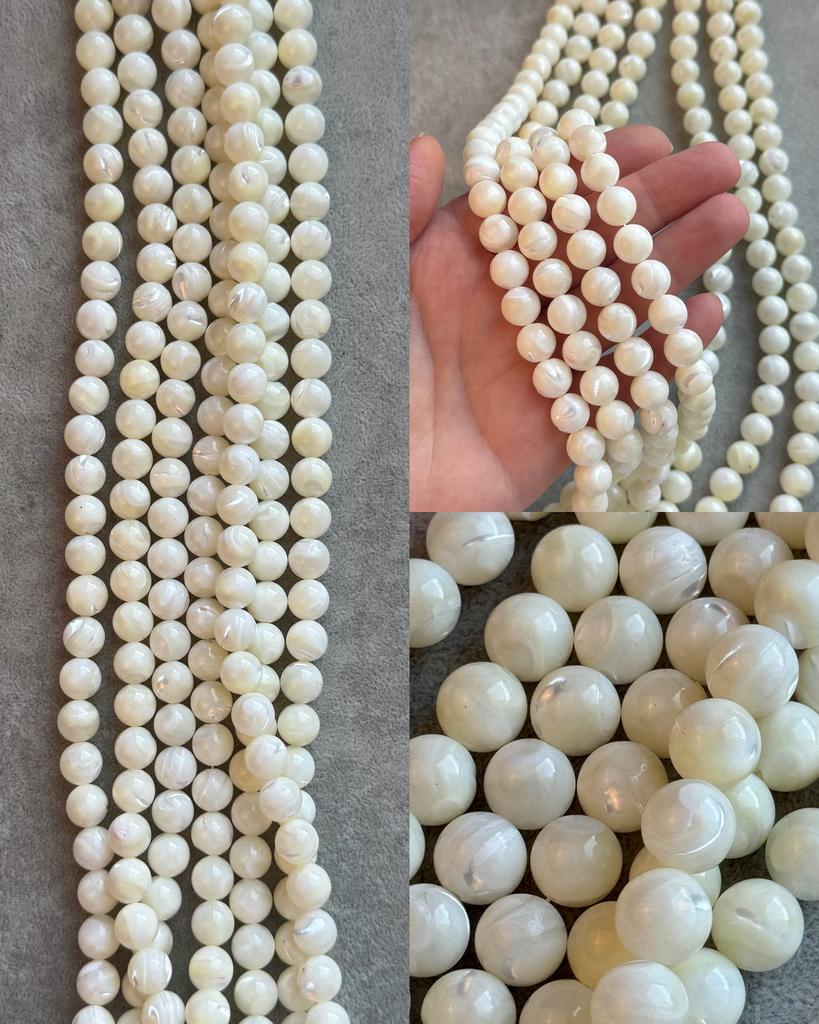 Перламутр элит молочный натуральный 10 мм