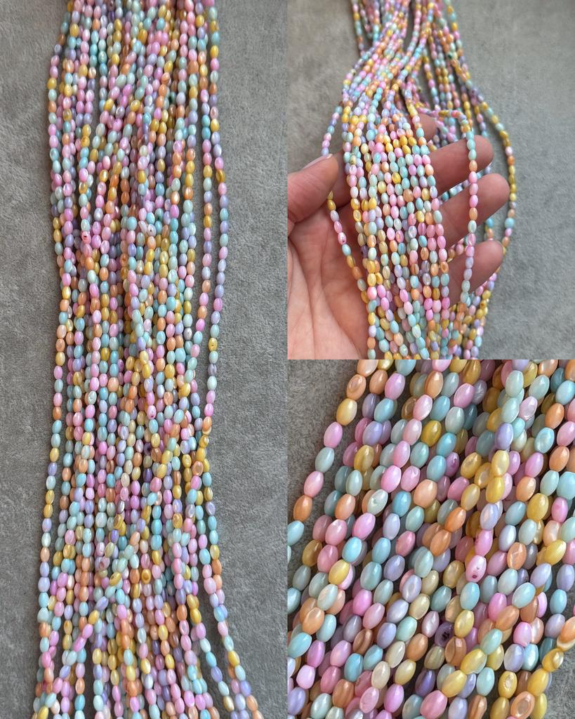 Перламутр натуральный 5 х 3 мм (тонирован)