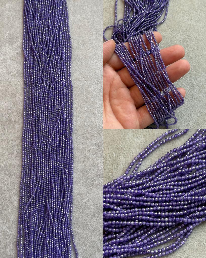 Цирконы фиолетовые 2 мм