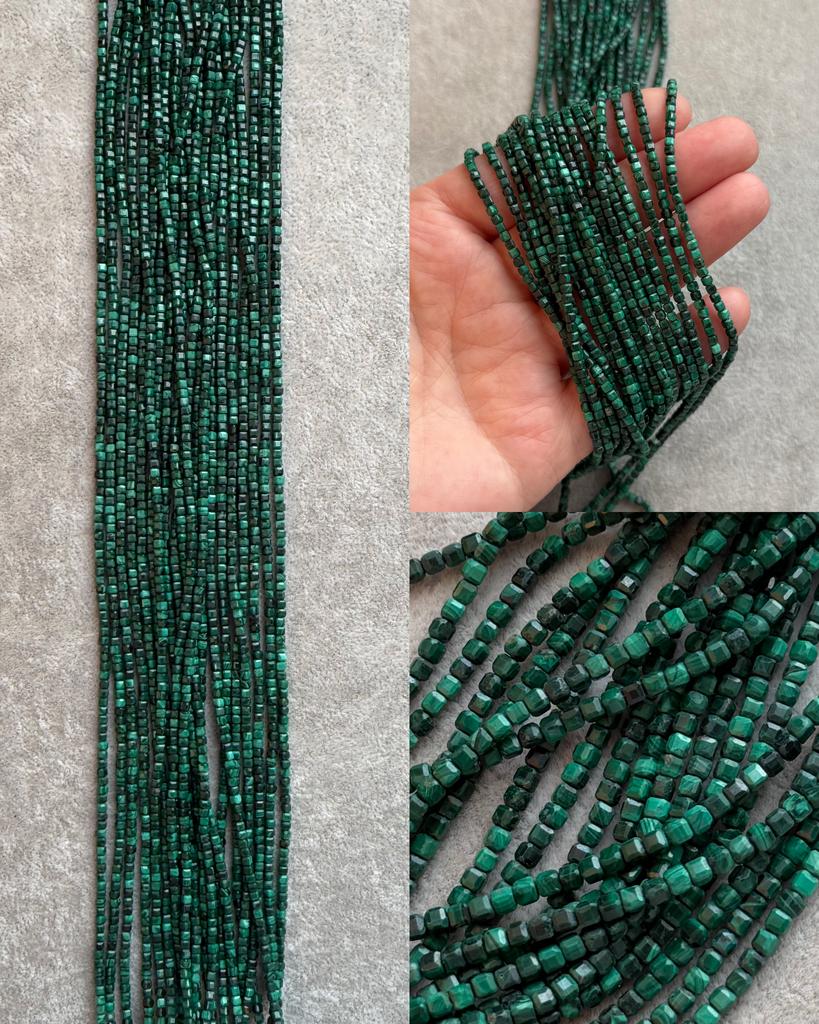 Малахит натуральный кубик 2.2 мм