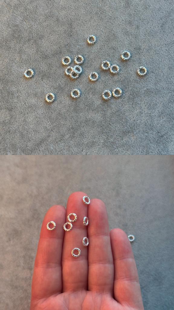 Бусина серебро 925 пр 6 х 1.5 мм