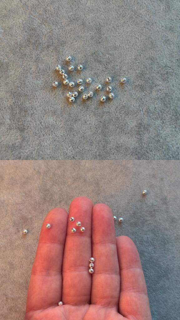 Бусина серебро 925 пр 3 мм