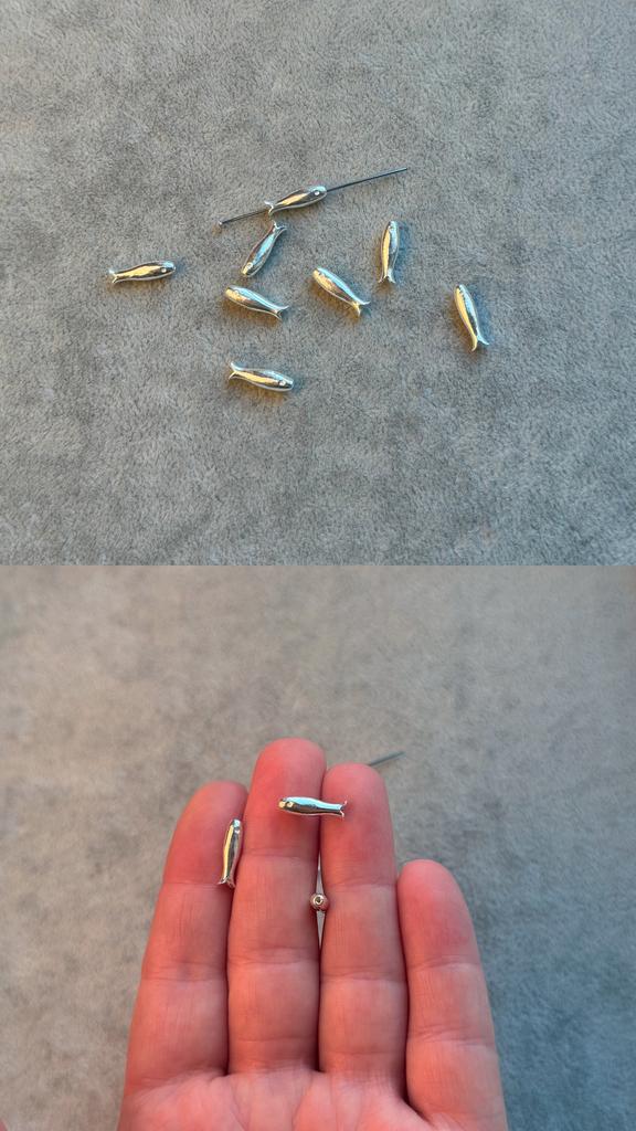 Бусина серебро 925 пр литая 13 х 4 мм