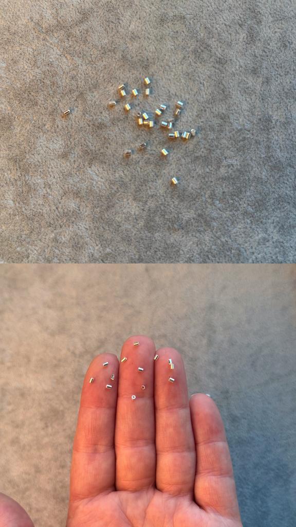 Кримпы (зажимы) серебро 925 пр 2 х 1.2 мм (1 шт)