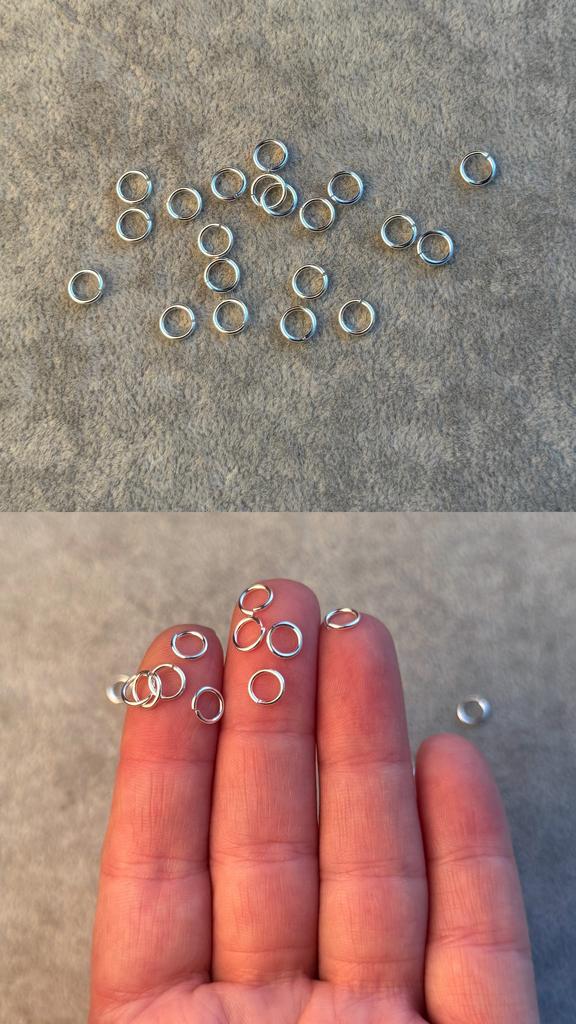 Кольцо серебро 925 пр 6 мм, толщина 0.8 мм