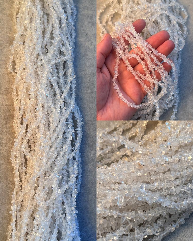 Горный хрусталь сколы 4 х 5 мм 80 см