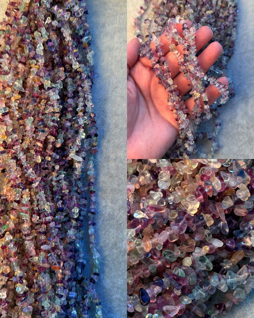 Флюорит сколы 3 х 6 мм 80 см