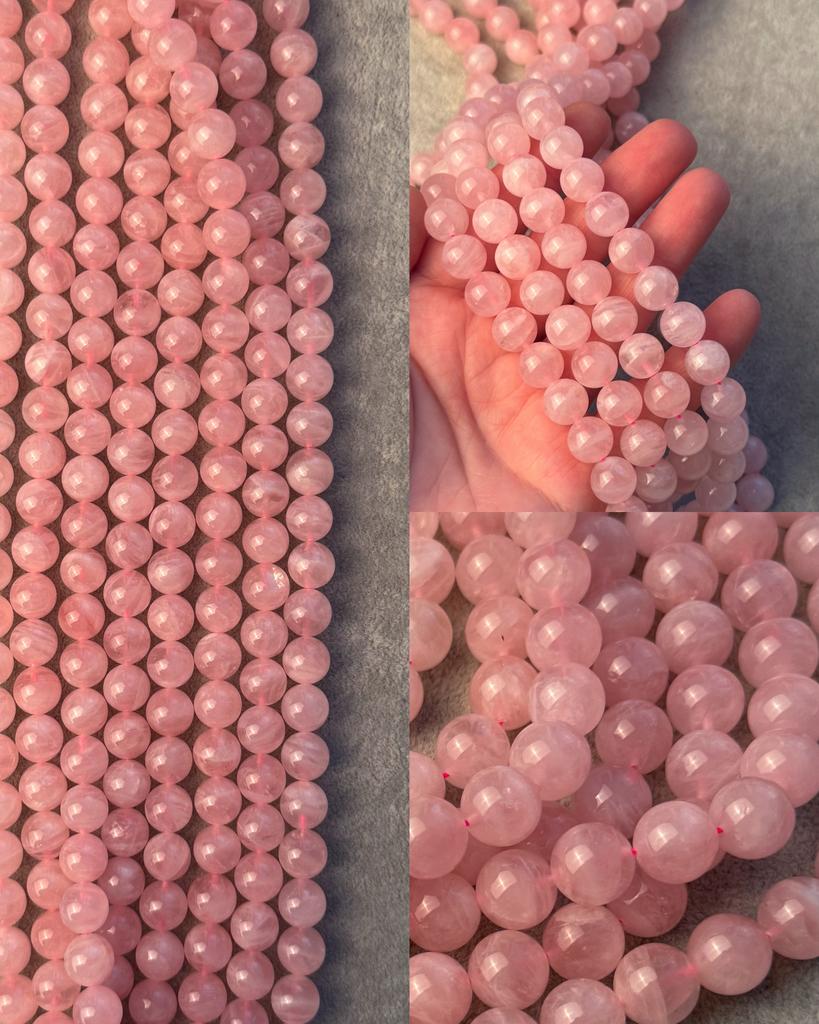 Африканский розовый кварц 10 мм