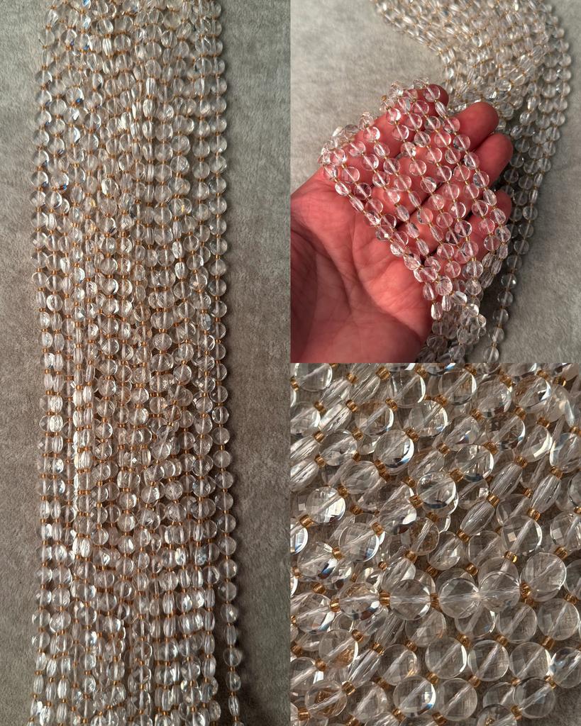 Горный хрусталь граненый 7 х 4 мм