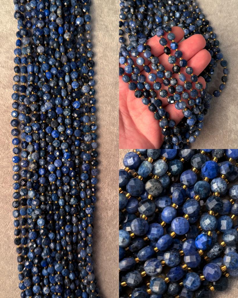 Содалит граненый 6 х 4 мм