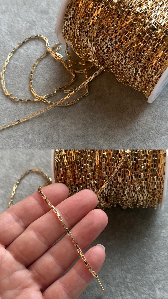 Цепь с позолотой 4 х 2 мм