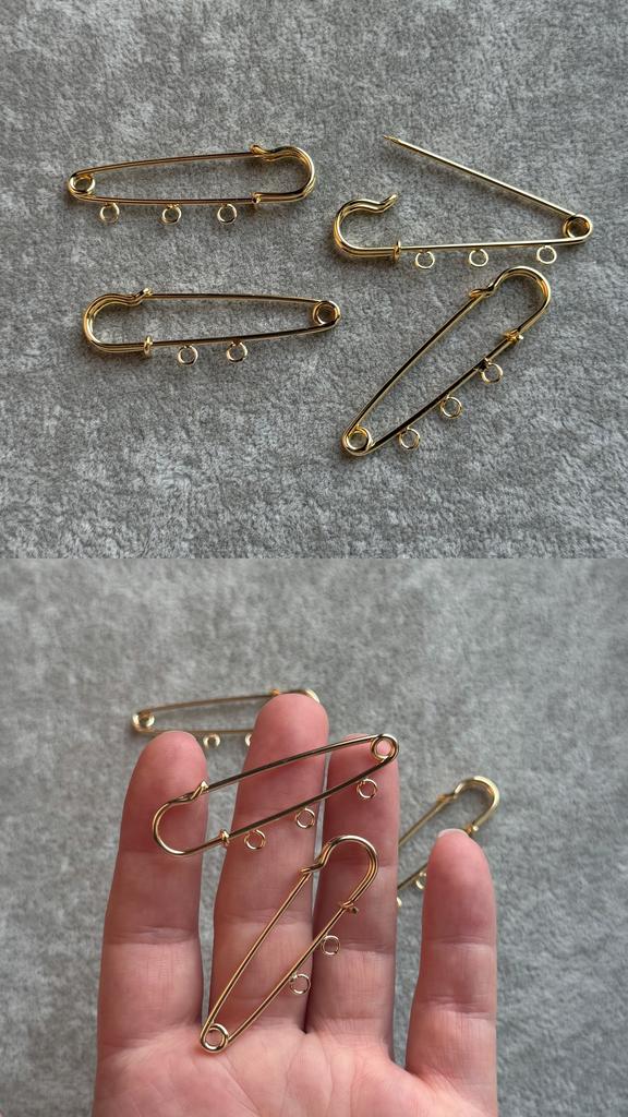 Основа для броши с позолотой 47 мм