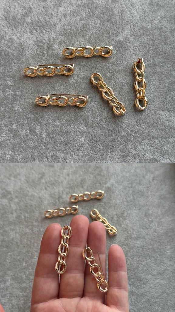 Основа для броши с позолотой 37 мм