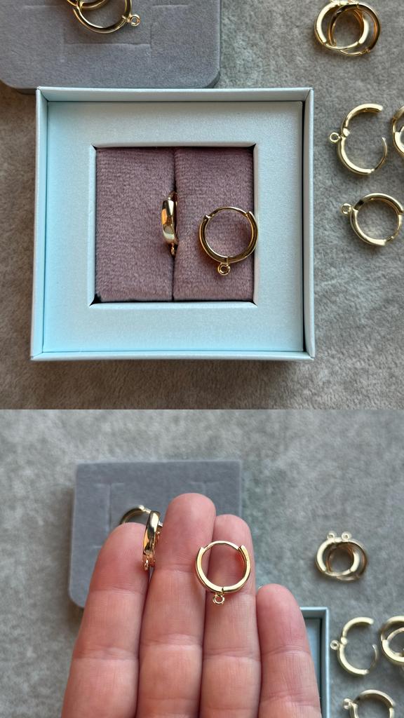 Швензы с позолотой 17 х 3 мм