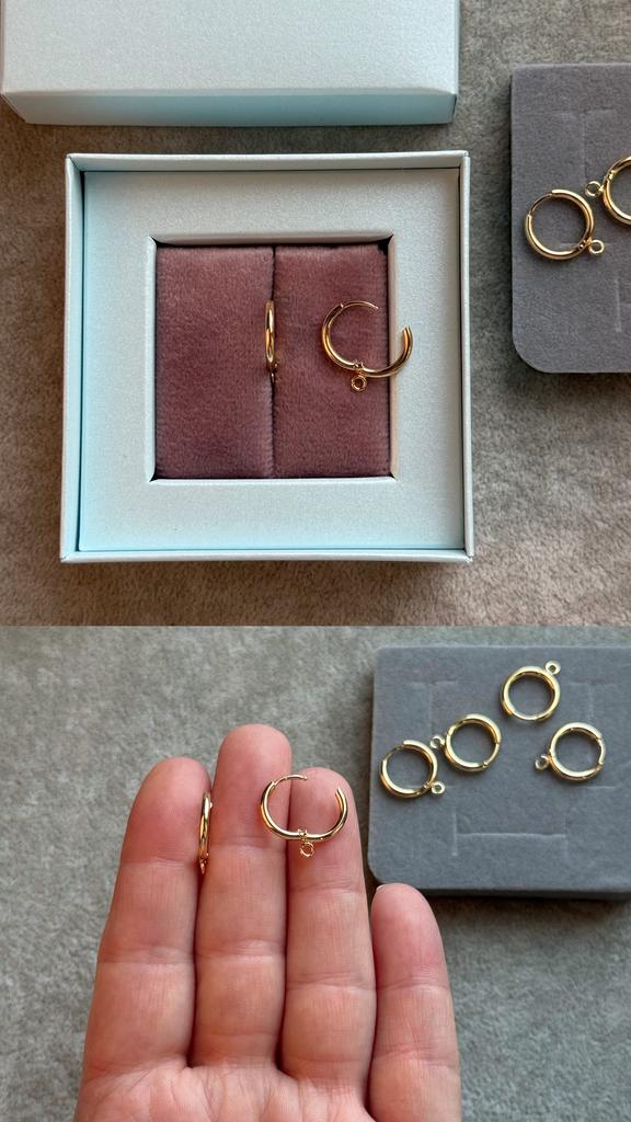 Швензы с позолотой 16 х 2 мм