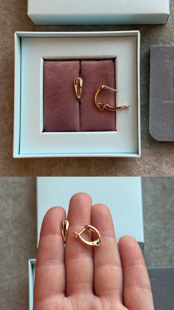 Швензы с позолотой 16 х 6 мм