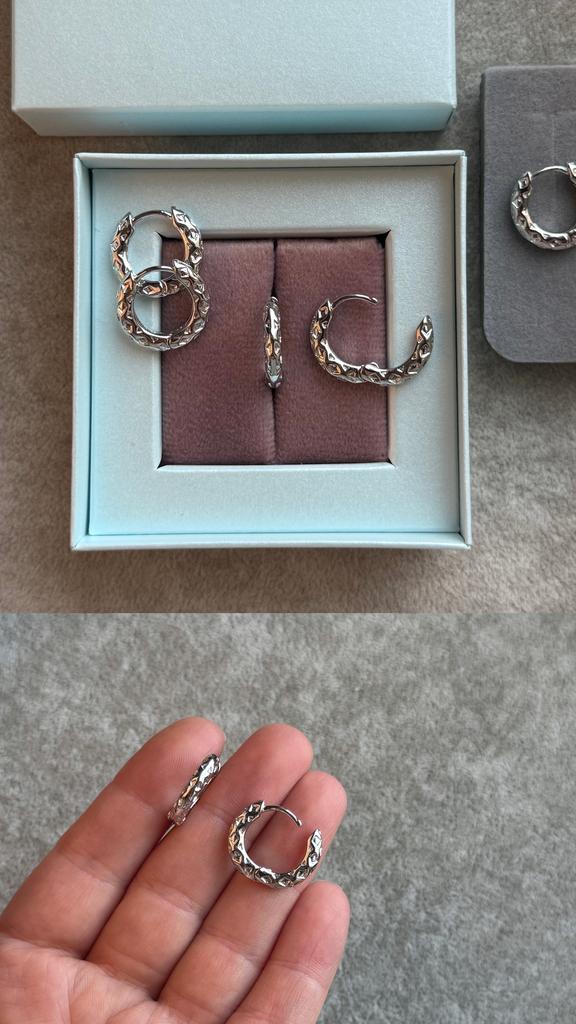 Швензы Конго родий 17 х 3.5 мм