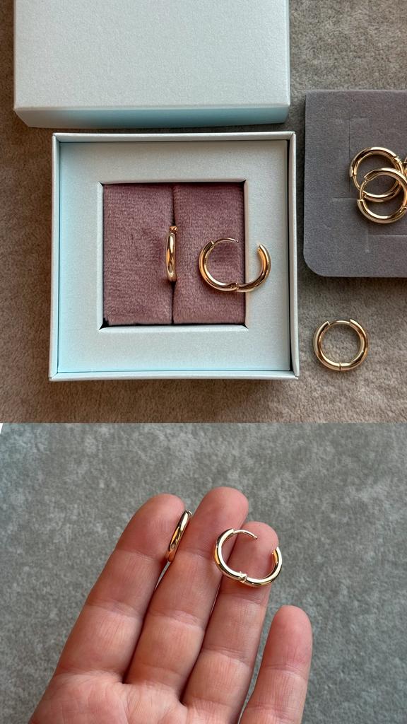 Швензы Конго с позолотой 17 х 2.5 мм