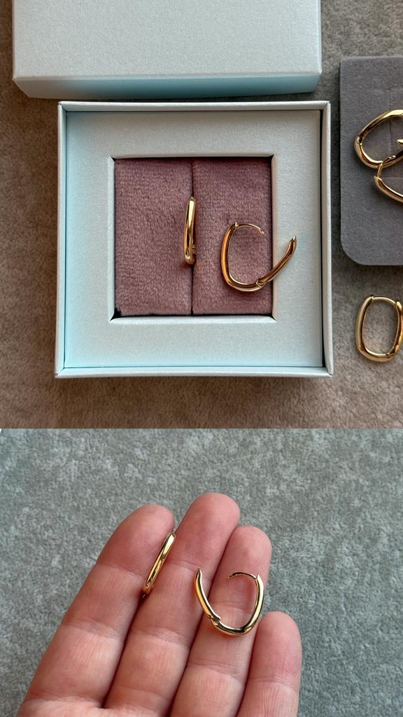 Швензы Конго с позолотой 18 х 2 мм