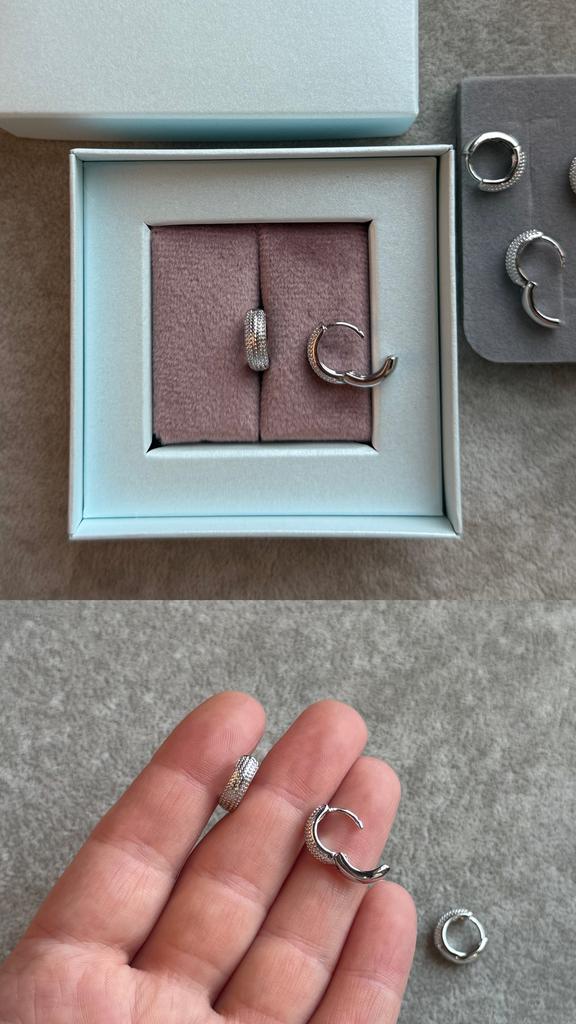 Швензы родий 12 х 4 мм