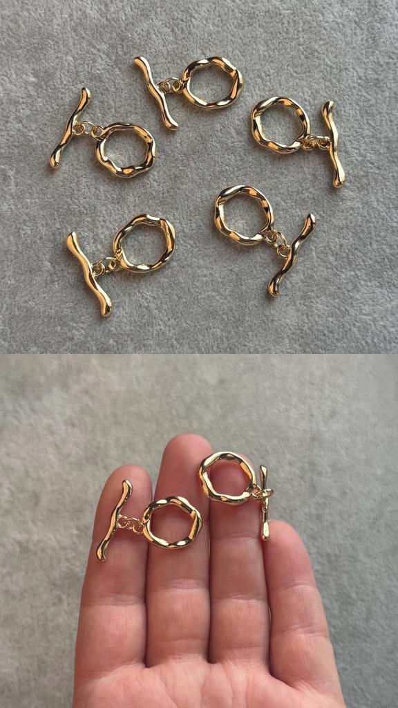 Тогл с позолотой 28 мм