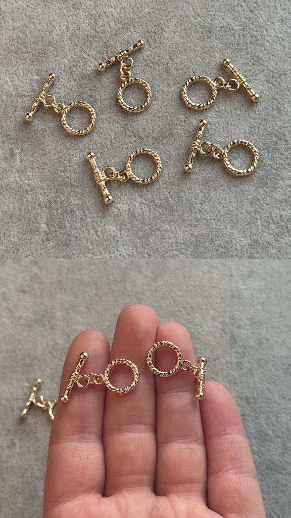 Тогл с позолотой 25 мм