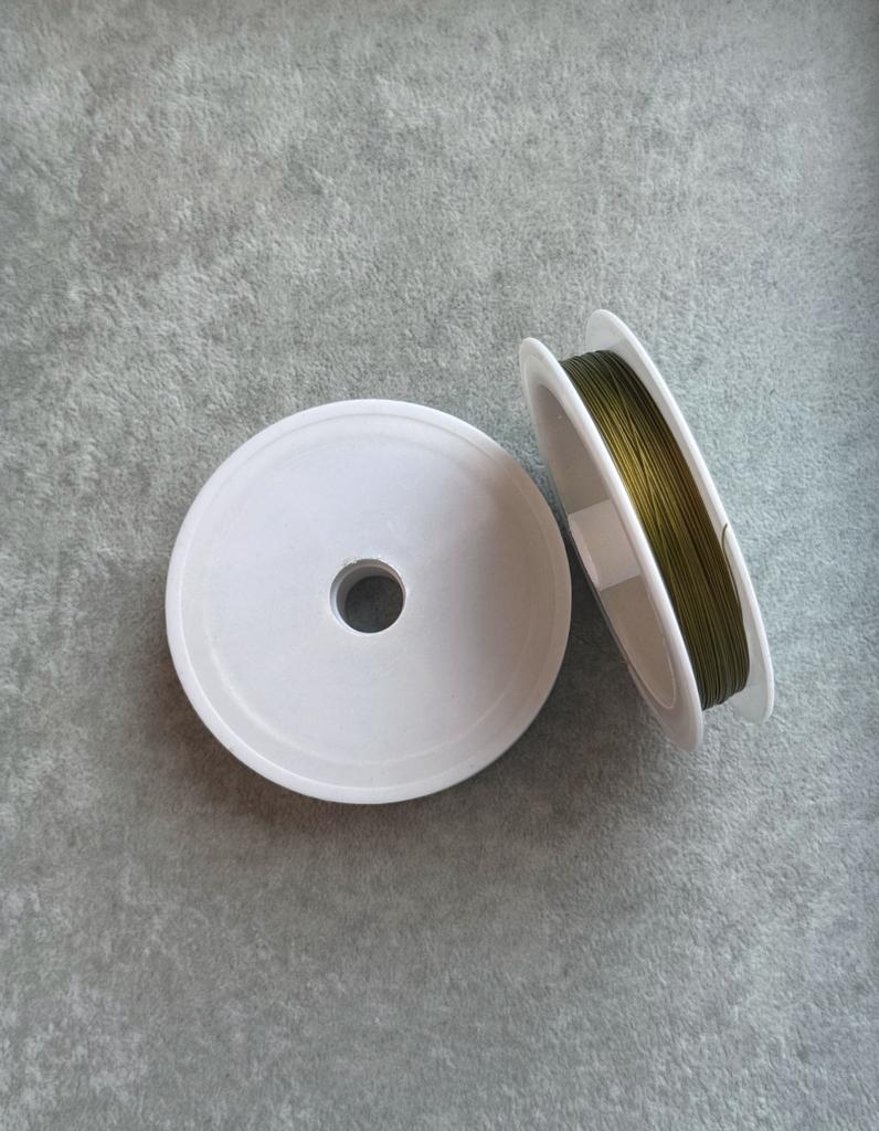 Тросик ювелирный под золото 0.38 мм Китай