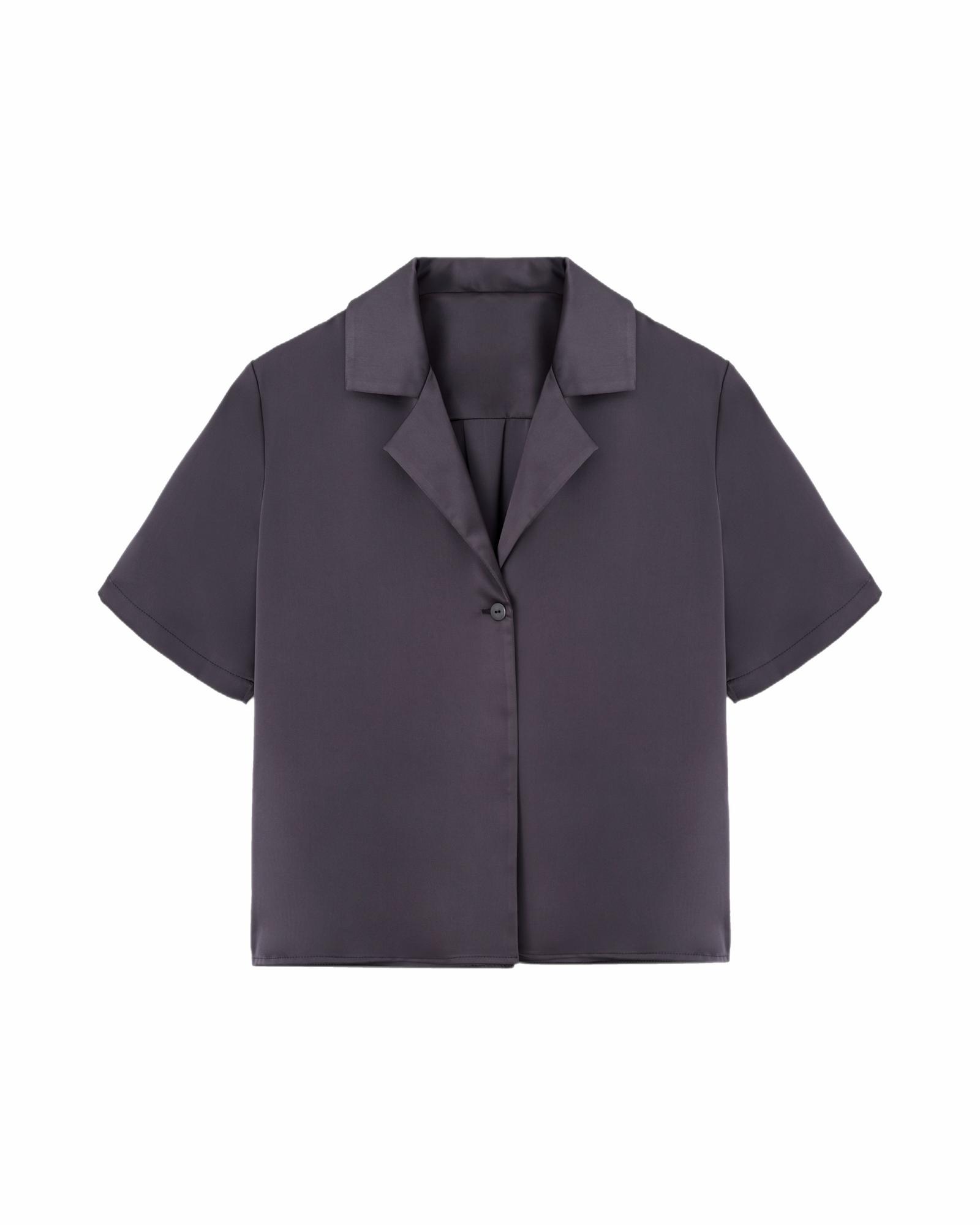 Вкорочена сатитнова сорочка