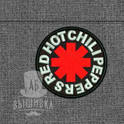 Дизайн машинной вышивки нашивки логотип Red Hot Chili Peppers
