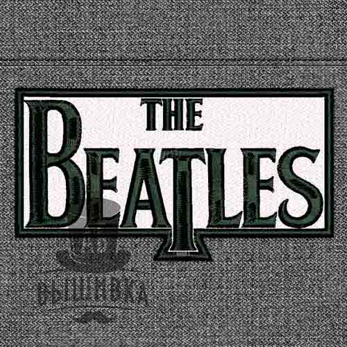 Дизайн машинной вышивки нашивки логотип The Beatles
