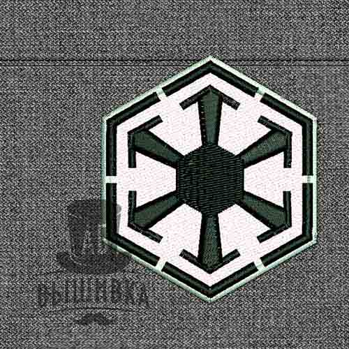 Дизайн машинной вышивки нашивки StarWars Империя Ситхов