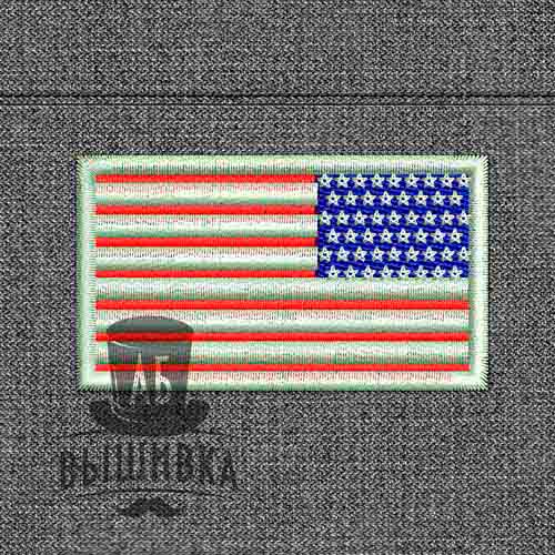 Дизайн машинной вышивки Флаг США USA