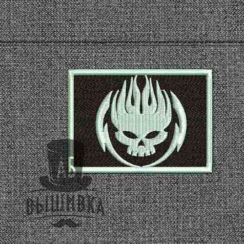 Дизайн машинной вышивки нашивки The Offspring