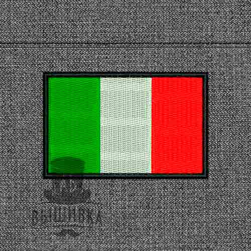 Дизайн машинной вышивки Флаг Италия Italy