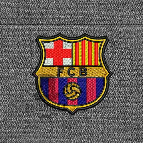 Дизайн машинной вышивки нашивки футбольный клуб Барселона Barselona 7.5 см