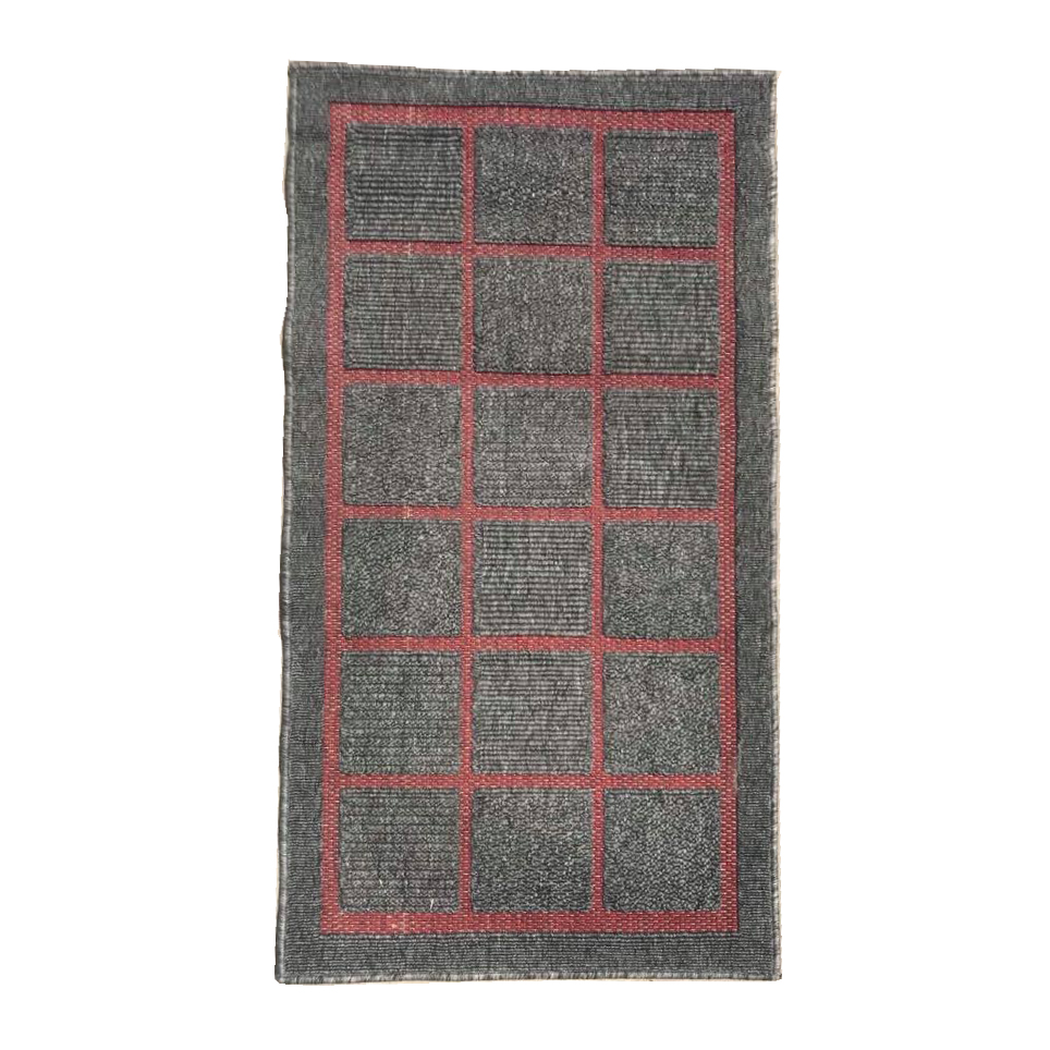 Килимок (1,1 м х 0,6 м) сірий клітинка CT-089