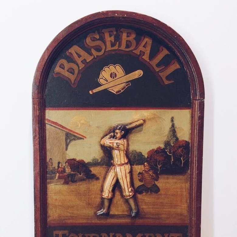 Постер вінтаж рельєф Baseball AR-257