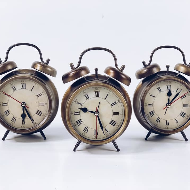 Будильник "вінтаж" темне золото WH-094
