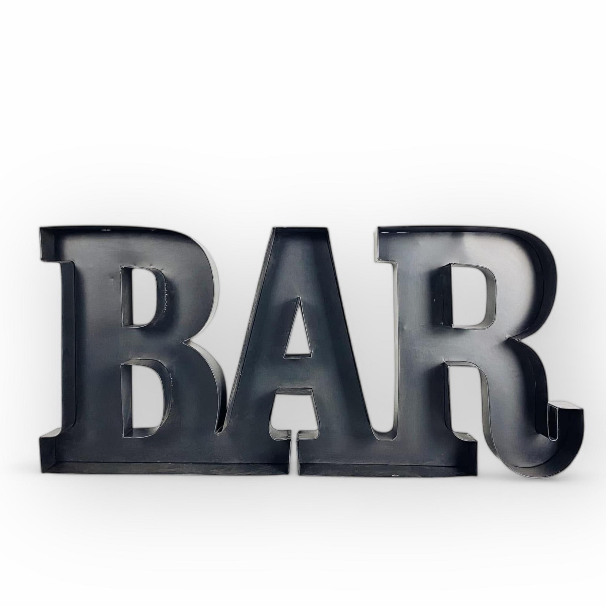 Декор BAR чорний  метал