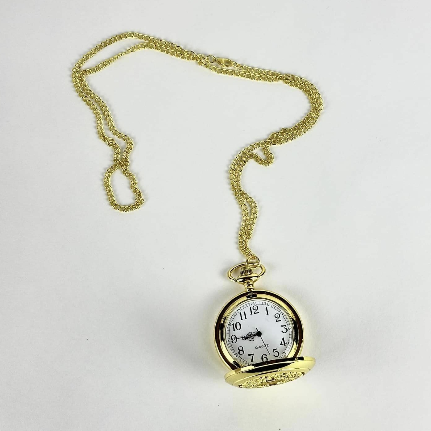 Годинник кишеньковий з ланцюжком метал золото WH-148