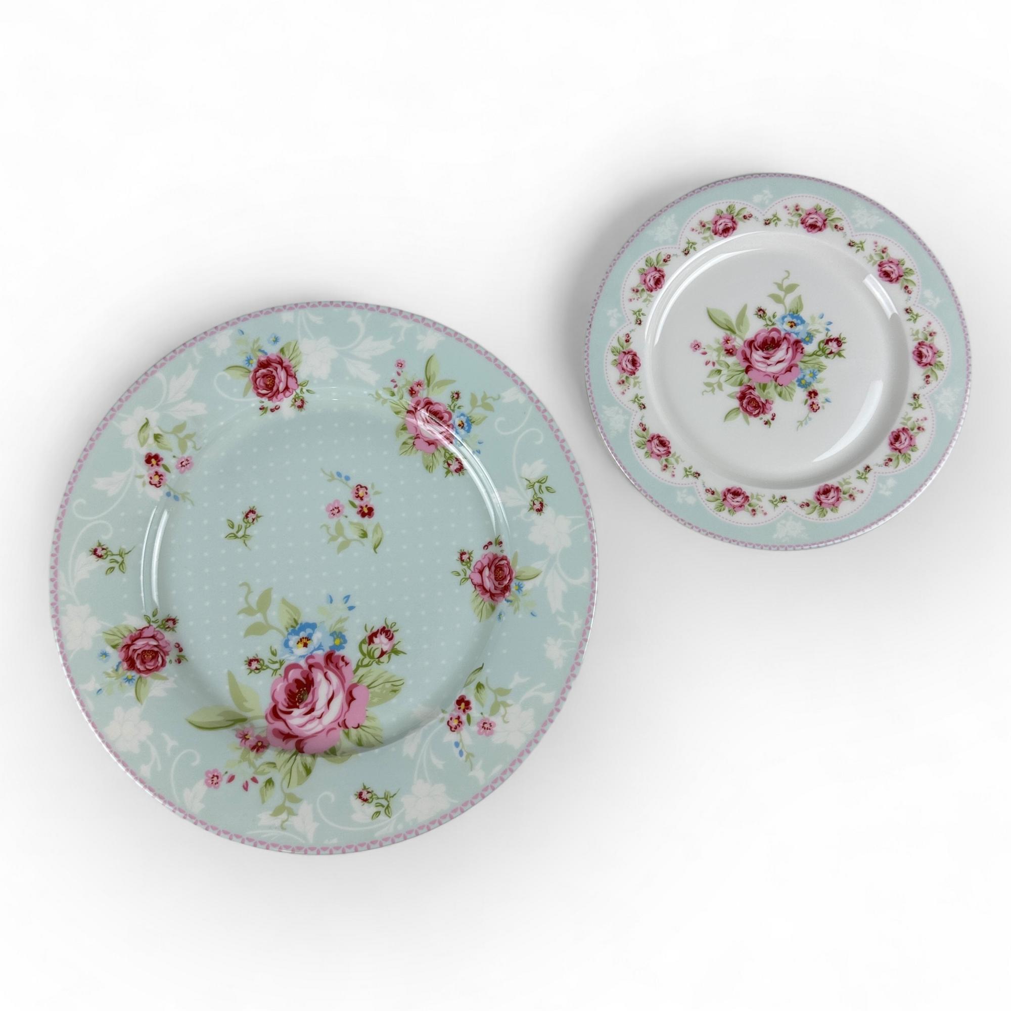 Тарілка обідня "Троянди ретро"  26,5/19 порцеляна PP-046