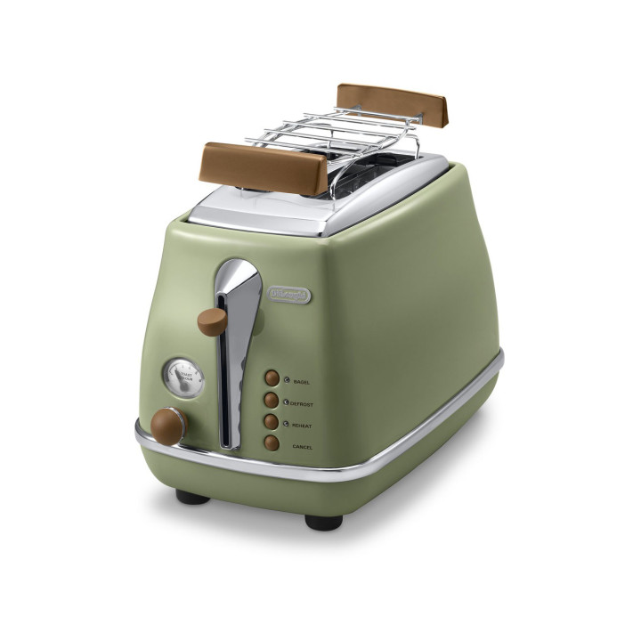 Тостер Delonghi сіро-зелений KT-071