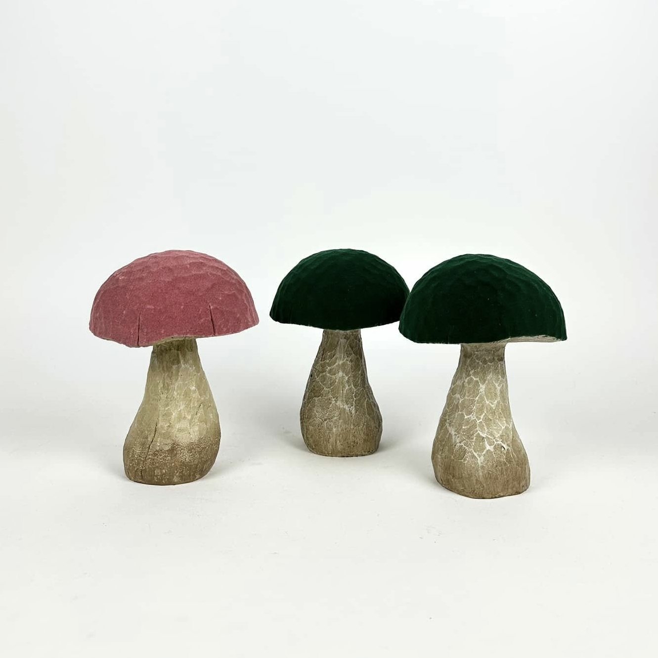 Декор Гриб флокована шапочка полістоун DE-663