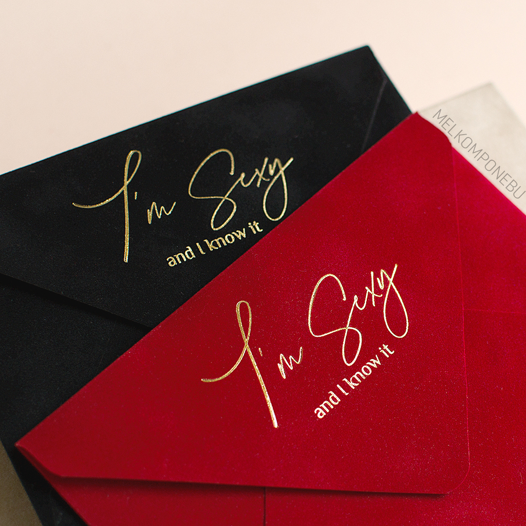 Конверт бархатный "Sexy" IN STOCK