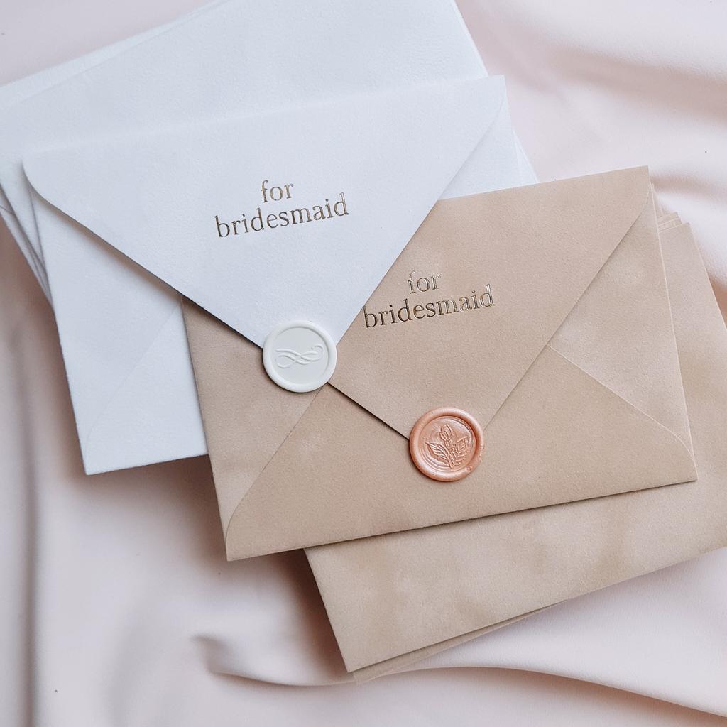 Конверт бархатний FOR BRIDESMAID